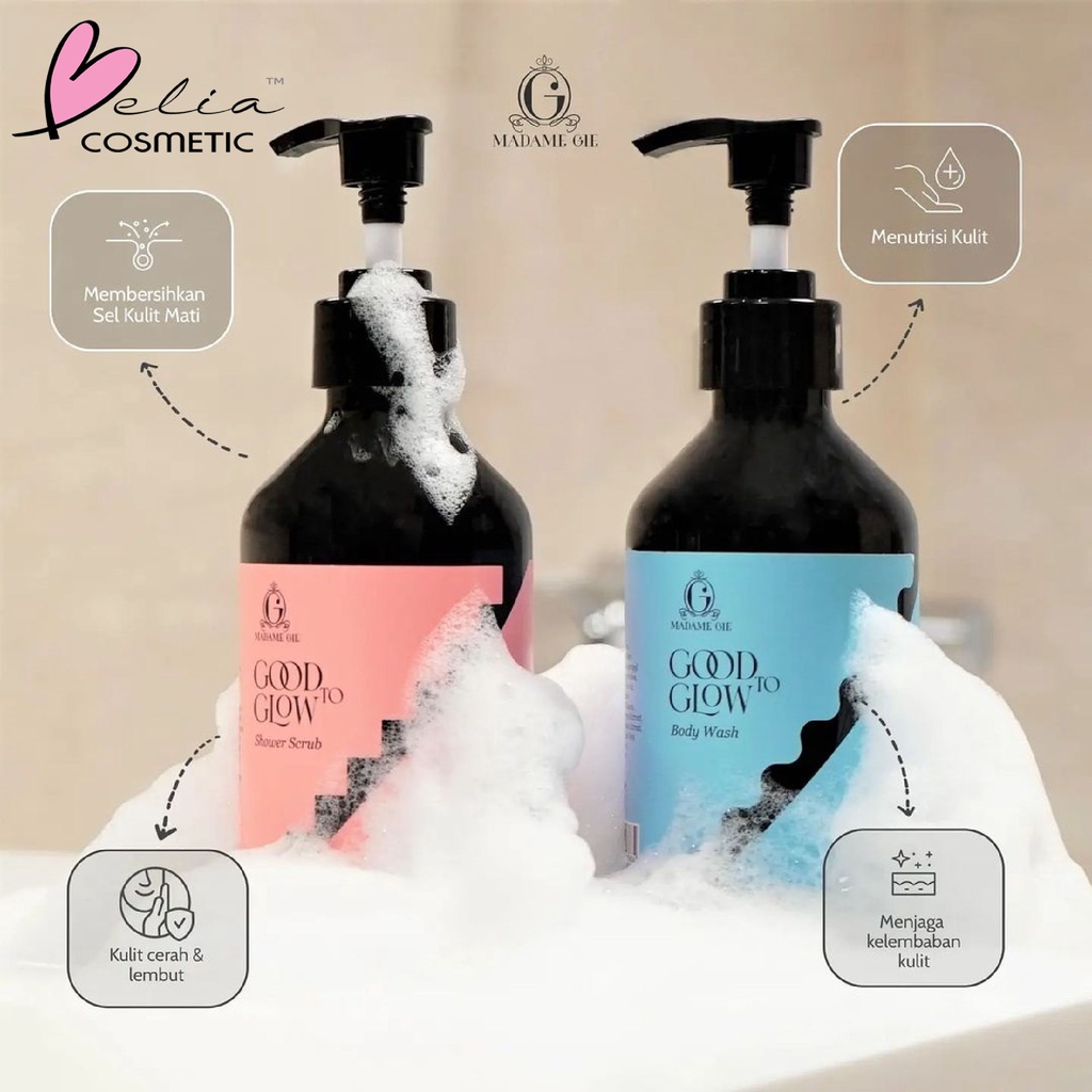 ❤ BELIA ❤ Madame Gie Good To Glow Shower Scrub | Body Wash | Lotion