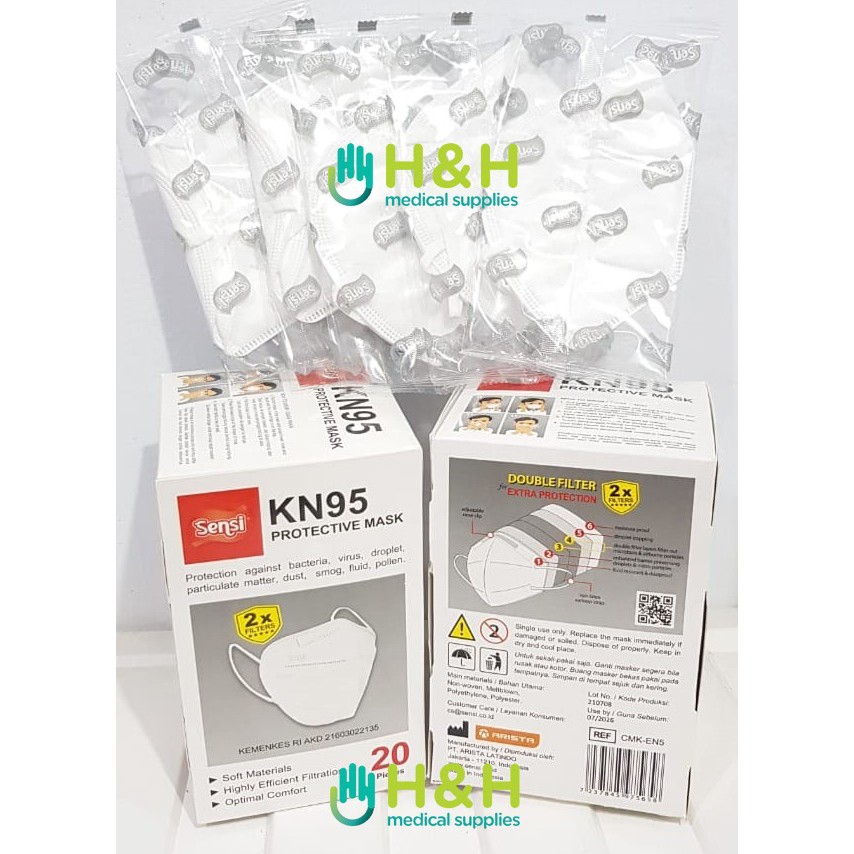 Masker Sensi Kn95 Original / Masker kn95 Sensi Medis/ Masker Sensi Box kn95 Original / masker Sensi Kesehatan / Sensi Mask / Sensi kn95 Medis