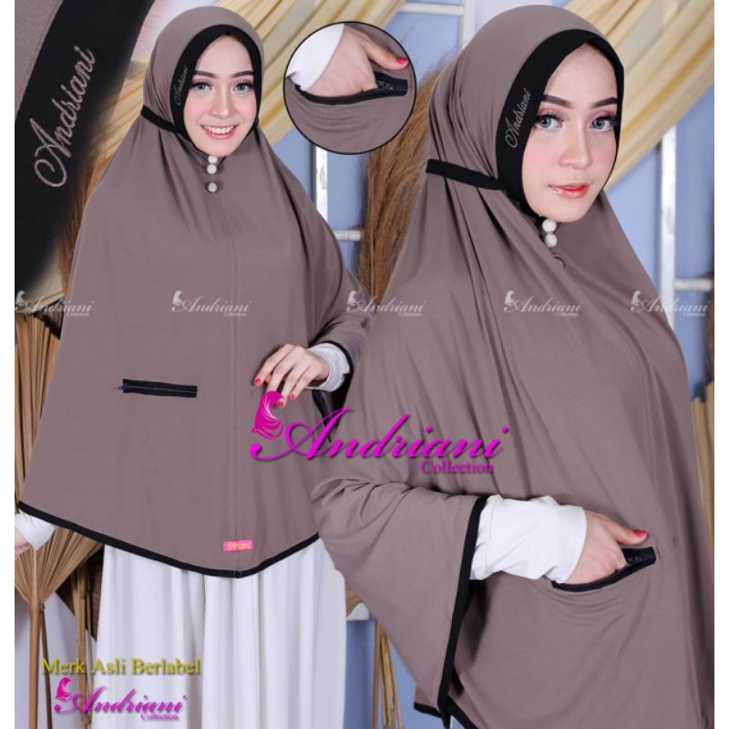 Andriani Hijab Pad List Kantong XL Standar Jersey Super