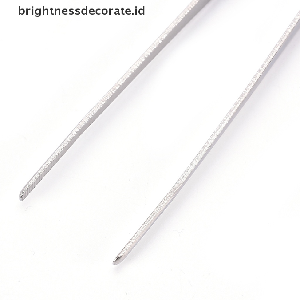 [birth] Silver Stainless Steel Long Food Tongs Straight Tweezers Kitchen Tool [ID]