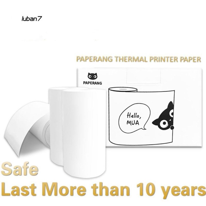 

(TERLARIS) Lubanӿ3 Roll Kertas Printing Thermal Ukuran 57x30mm untuk Paperbag