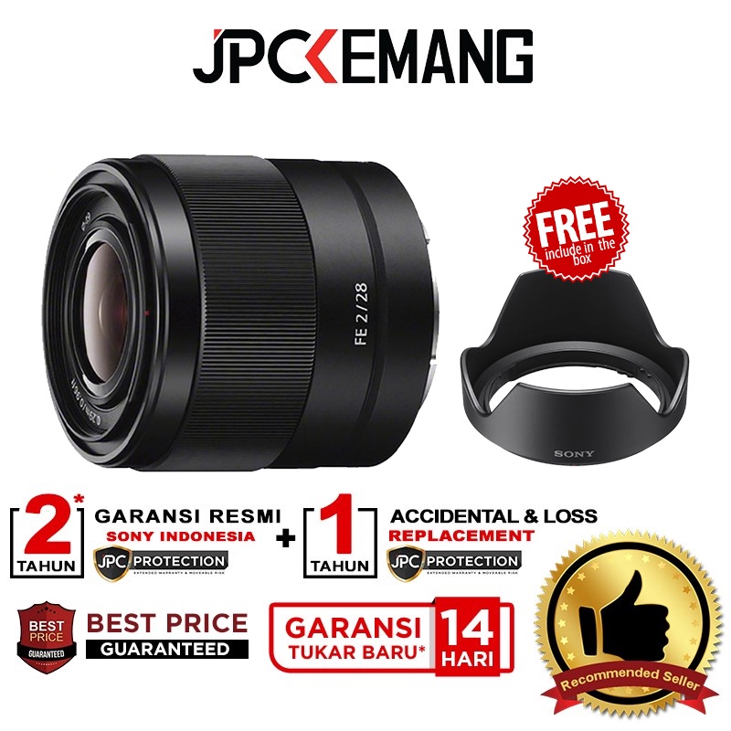 Sony FE 28mm f2 Lensa Sony 28 mm f/2 Garansi Resmi