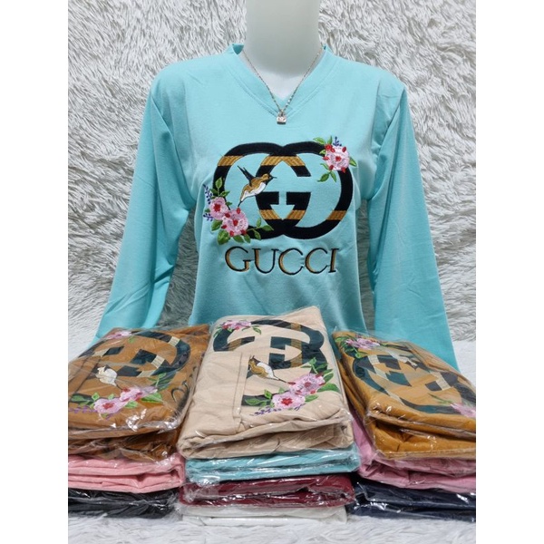 kaos wanita premium / Babyterry import / baju atasan wanita /DI BORDIR-6