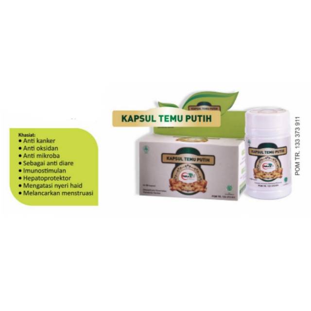 OBAT ANTI KANKER - KAPSUL TEMU PUTIH - NATURAFIT