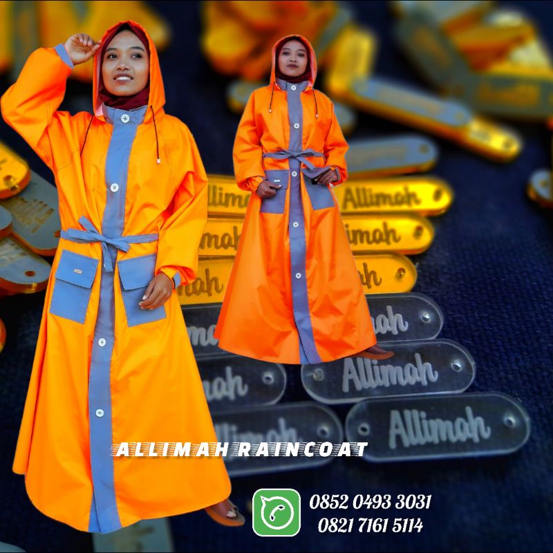 Jas hujan muslimah/jas hujan gamis/mantel gamis/raincoat/mantel gamis