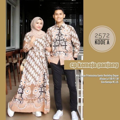 Maura Couple - Sania Ruffle Batik Couple Ori Ndoro Jowi Garansi Termurah Shopee - Batik Modern Solo