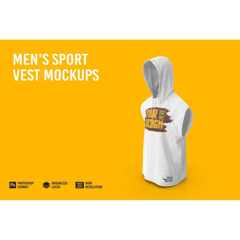 Men’s Sport Vest Mockups