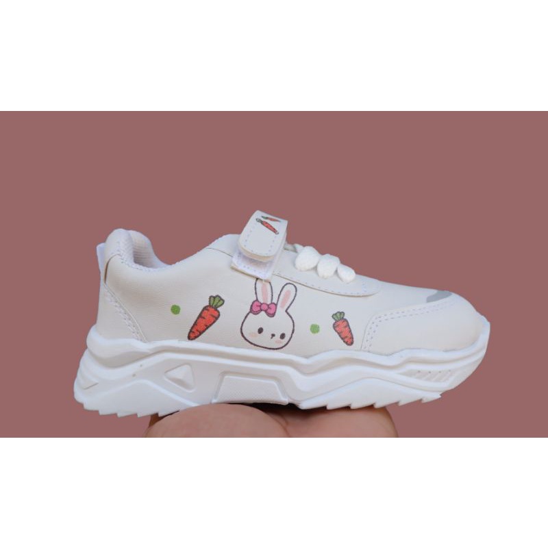 sepatu SNEAKER ANAK perempuan motif kelinci