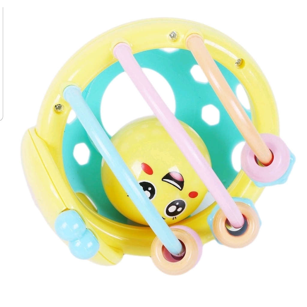 MAINAN EDUKASI MOTIF KUMBANG //ANAK RATTLE GENGGAMAN KERINCINGAN ANIMAL BUGS - BD