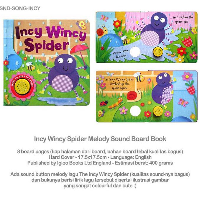 Lirik Lagu Incy Wincy Spider Rasanya