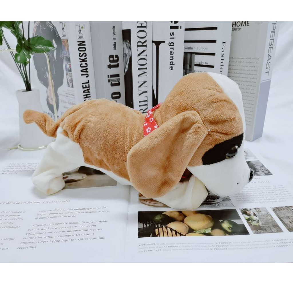 Robot Anjing Elektrik dengan Kontrol Suara/Anjing peliharaan mainan elektronik/Mainan mewah anak/-AA2