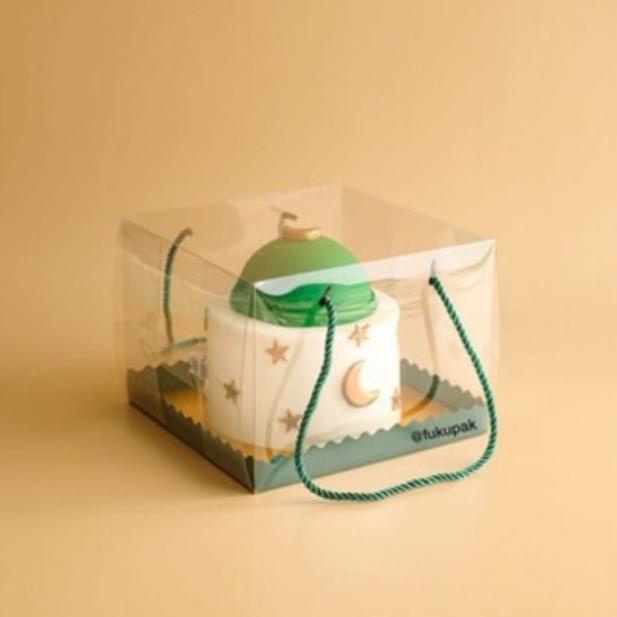 

[PRODUK YKTWK] Box Mika Tali 20pcs| Clear Transparent Cake Box| Kotak Hantaran Hamper Tumpeng Chiffon Pudding Lapis ZQ9