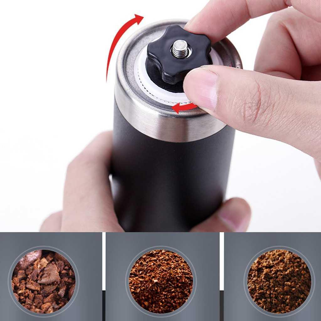 OneTwoCups Alat Penggiling Kopi Manual Coffee Bean Grinder - E810 ( Al-Yusi )