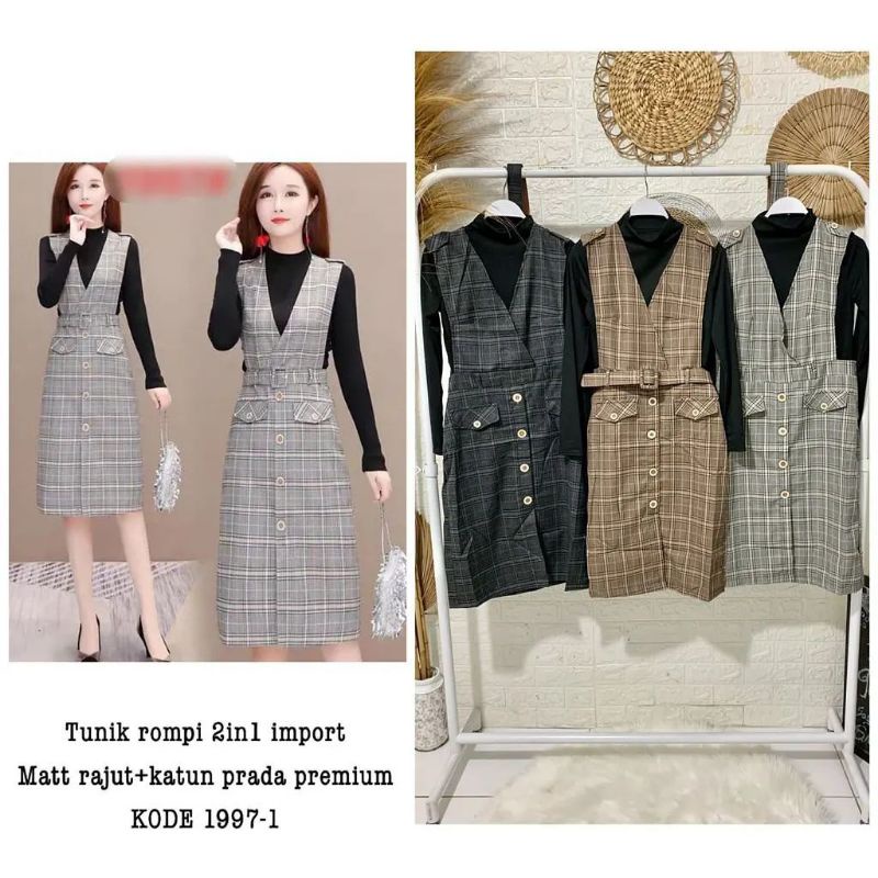 set tunik overall lp 100