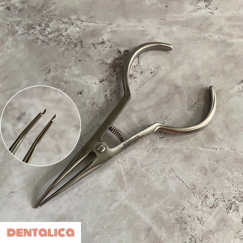 Dental tang rubber dam / elstic plier / rubber dam forcep plier / penjepit matrix clip