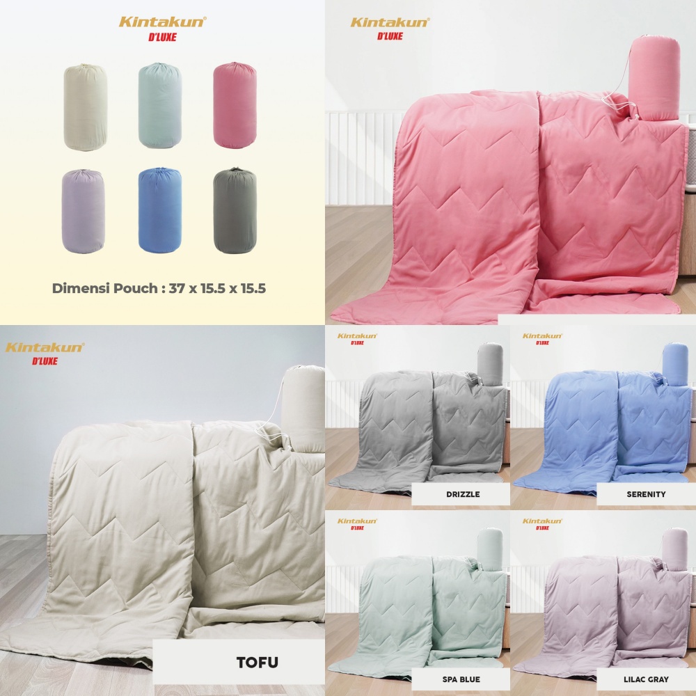 Kintakun Dluxe - Selimut Korea Summer Blanket (150x200) Lembut Halus Terlaris pilihan