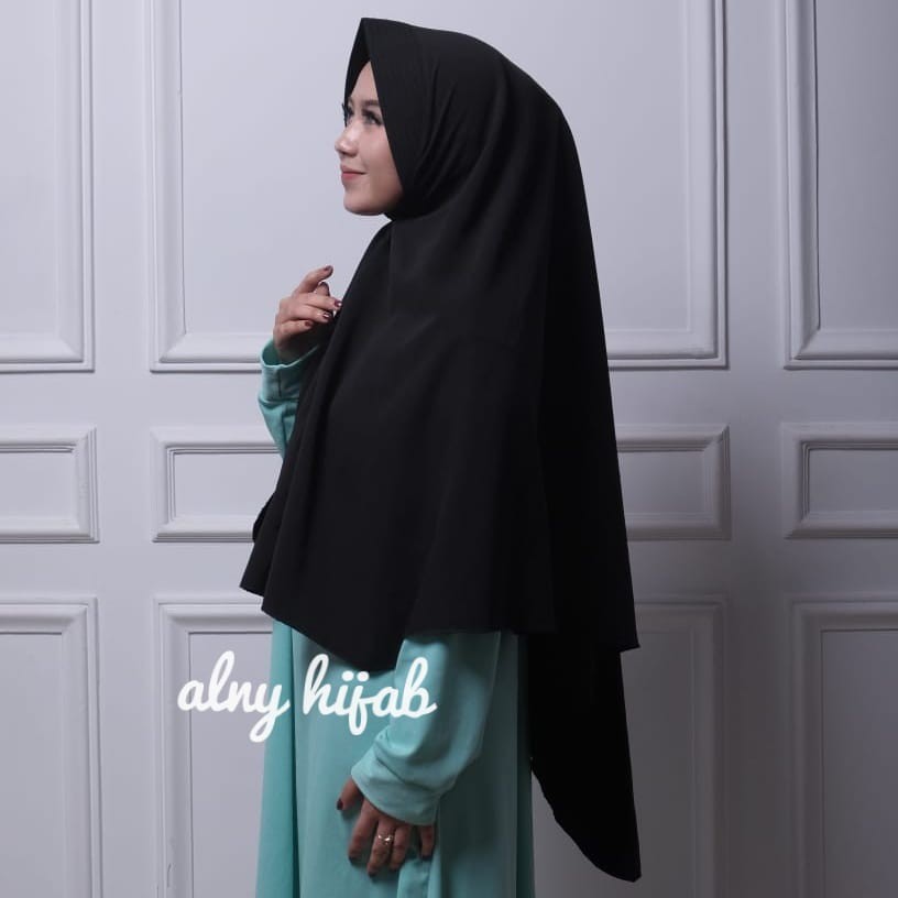 Alny Hijab - Khimar Jumbo hijab khimar jumbo per jilbab wolfis antem kerudung instant