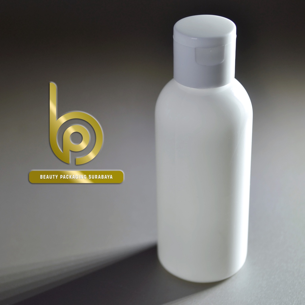 Botol Plastik PET 60ml BR Putih Tutup Fliptop