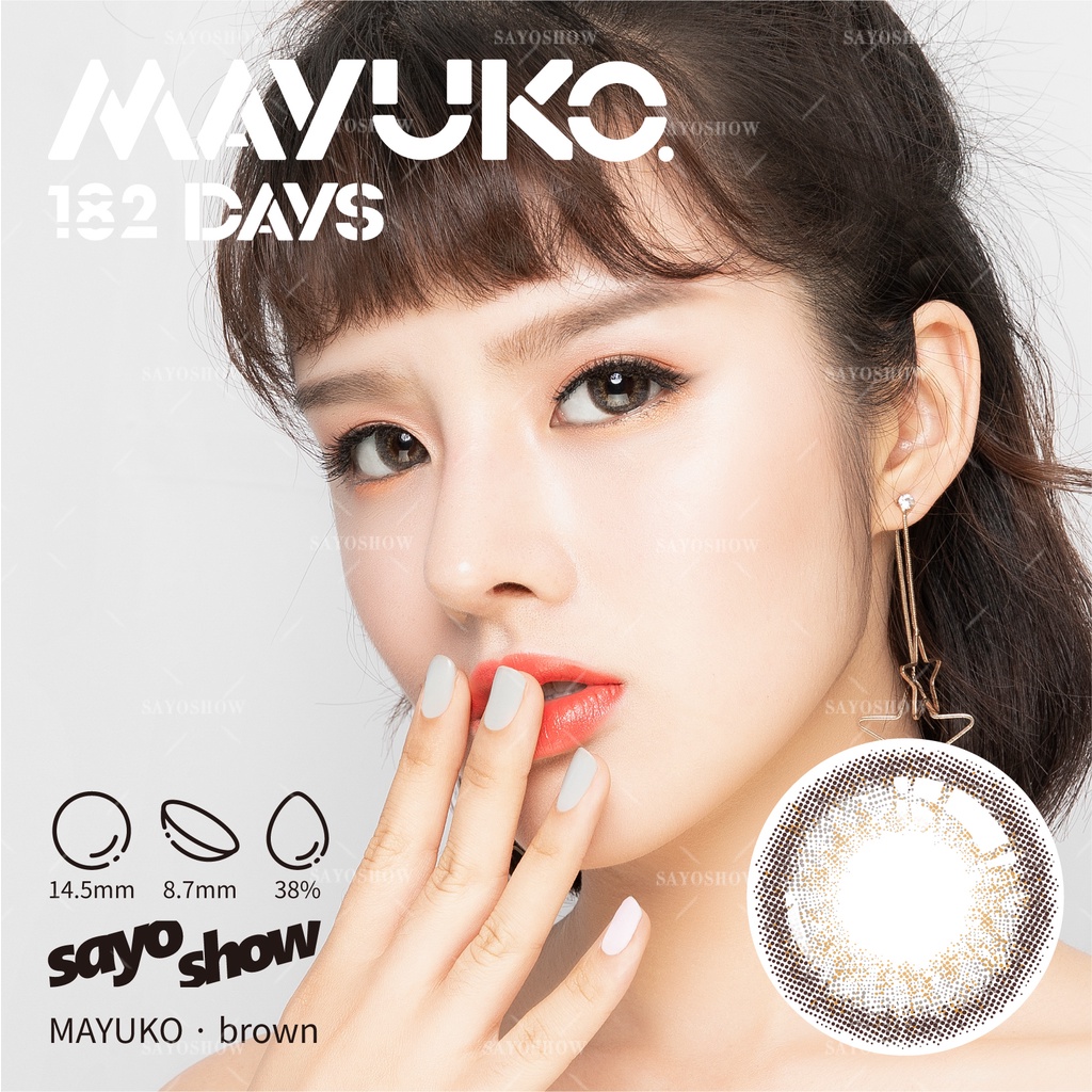 SAYOSHOW - Softlens MAYUKO Normal, Minus 1.00 S/D 8.00 (14 mm)