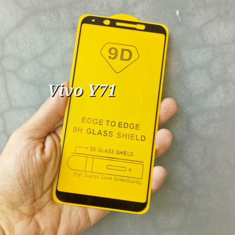 Tempered Glass Vivo Y71 Full Cover Screen Protector 9d Premium Quality