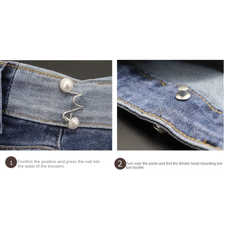 Kancing Mutiara Imitasi Untuk Celana Jeans