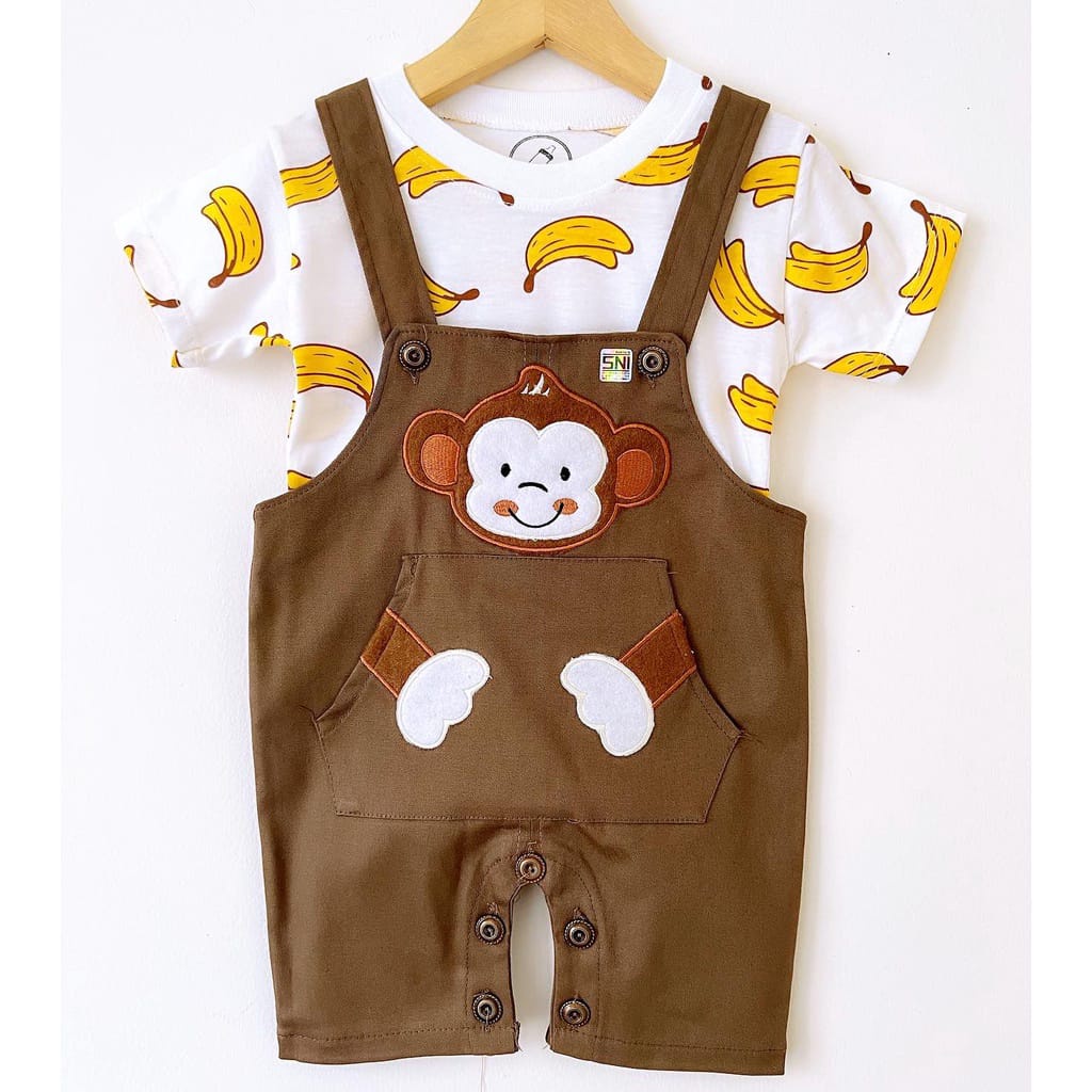 BARU! LIK001 - 2in1 Overall fashion Lion Singa bayi cowok laki-laki baju kodok Pergi Jalan Casual