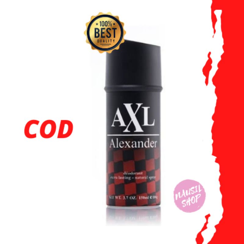 PARFUM DEODORANT SPRAY 150ML AXL ALEXANDER QUANTUM RED PARFUM PRIA