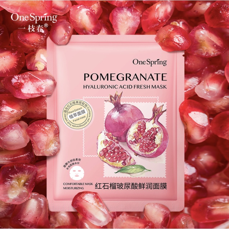 ONE SPRING Plant Extract Sheet Mask Masker Muka Moisturizing EM010