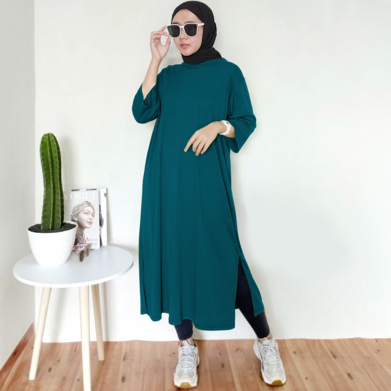 Baju Dress Oversize  Tunik  Premium Oversized Dress Tshirt polos