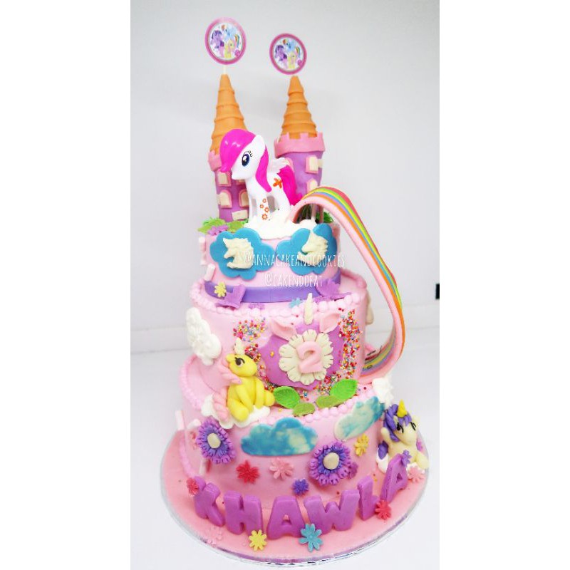 

Kue ulang tahun liytle pony tingkat