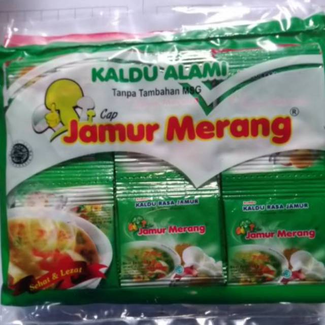 

Kaldu jamur merang saset rasa original 1 pak isi 30 saset