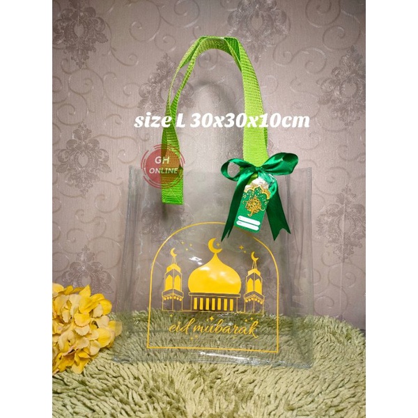 TAS HAMPERS LEBARAN PVC MIKA