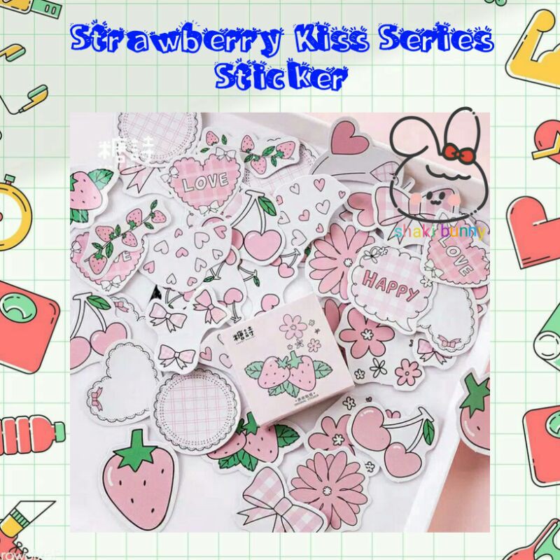 

Sticker Kawaii Strawberry Series (45pcs) / Stiker Seri Strawberry