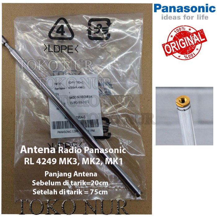 Antena Radio Kayu Panasonic RL 4249  Radio Cawang National