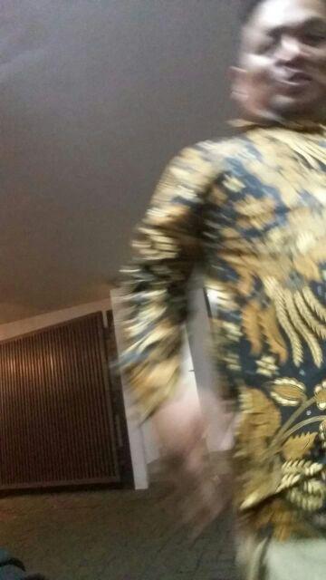 Kemeja Batik Pria Khusus Jumbo Xxl Baju Seragam Kantor Alkhalis