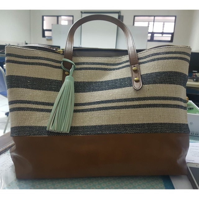 SOLD Preloved / second tas shopper fossil