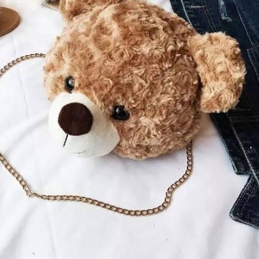 ♨ ( ) IMY TAS BONEKA TEDDY BEAR / TAS FASHION WANITA KEPALA BERUANG ✵