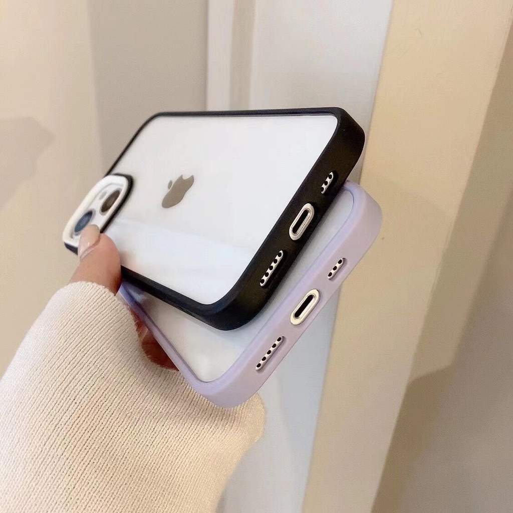 Case Apple iPhone Case Kualitas Tinggi Akrilik Bening Casing Ponsel iPhone X XS XR 11 12 13 Pro Max Casing Ponsel iPhone Case