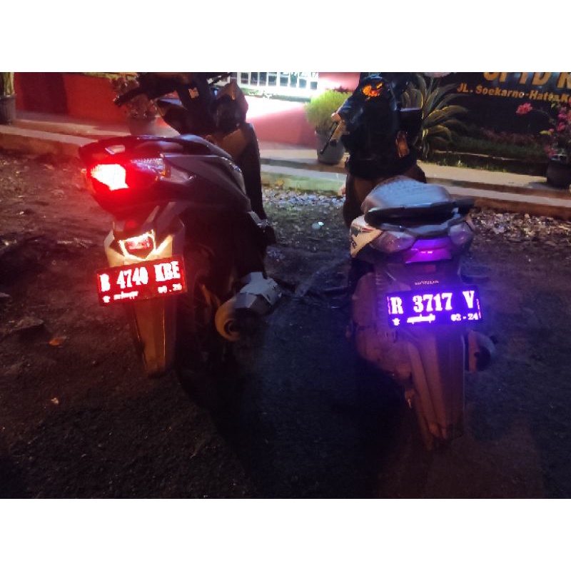 PLAT NOMOR LED TIMBUL 1PCS ( SATUAN )