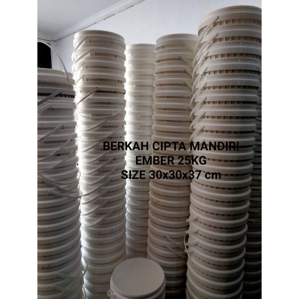 pot bunga plastik/ pot tanaman/ tempat air/pail bekas 25 kg
