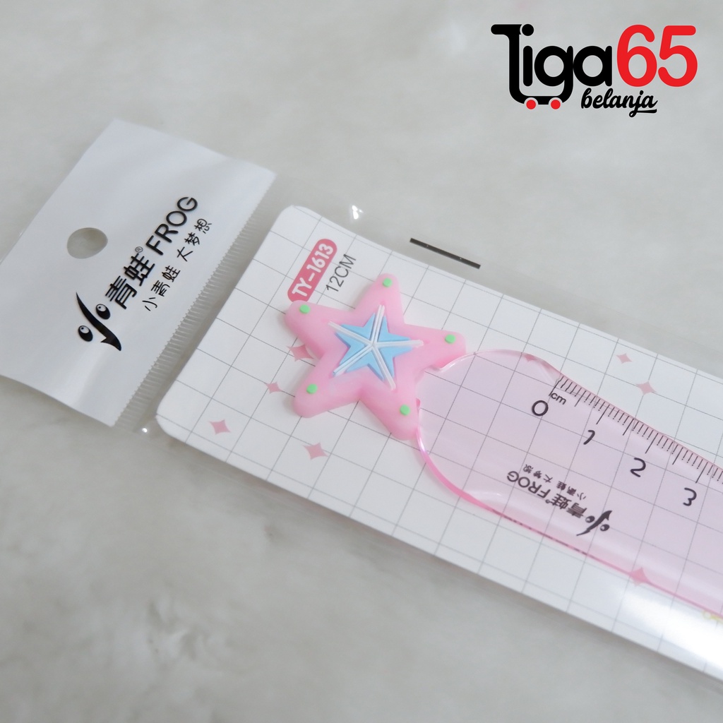 365 Penggaris Plastik #40604 Type TY Penggaris / Penggaris Fancy / Penggaris Plastik 12 Cm