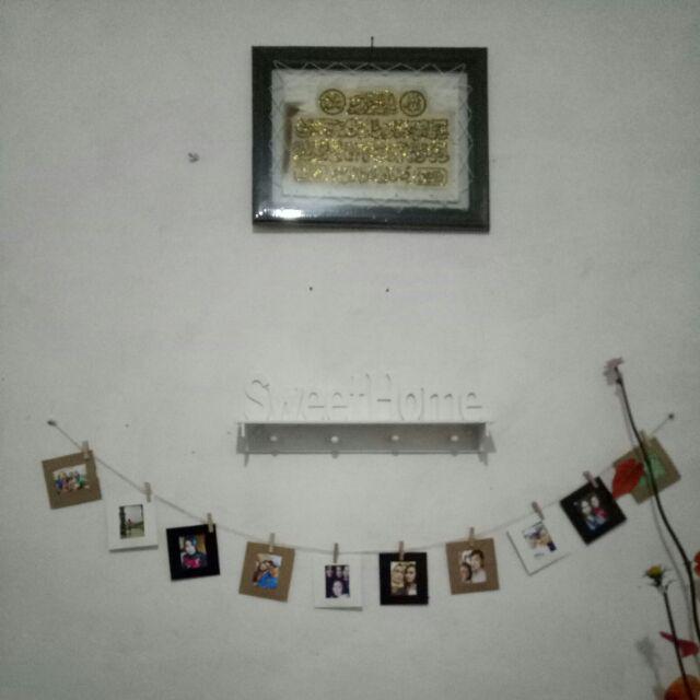 Kaligrafi Dinding Allah Muhammad Motif Seribu Dinar Dapat 3pcs Hiasan Kaligrafi Kulit Kambing