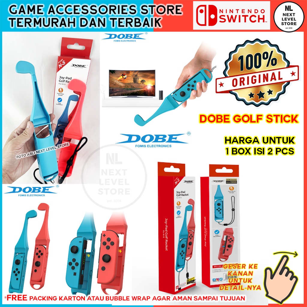 DOBE Golf Stick Grip Nintendo Switch Joy-Con JoyCon Joy Con Mario 2pcs