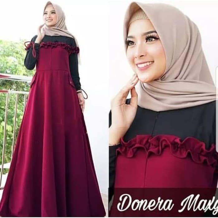 Amel Pastel Teen by Rins "Gamis Remaja Muslimah" Donera Maxy | Dress Muslim Wanita Terbaru | G 96ZQB