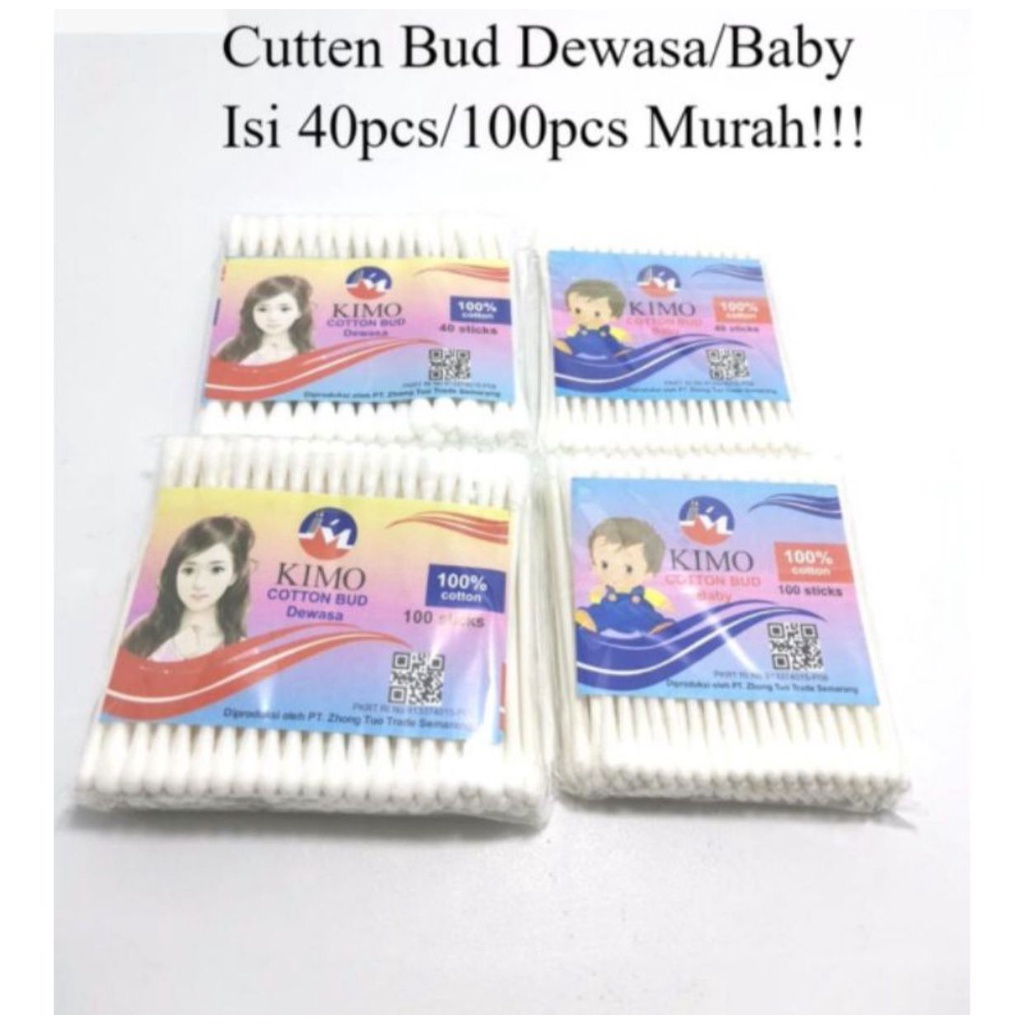 Cotton Bud 40pcs/100pcs / Korek Kuping / Pembersih Telinga