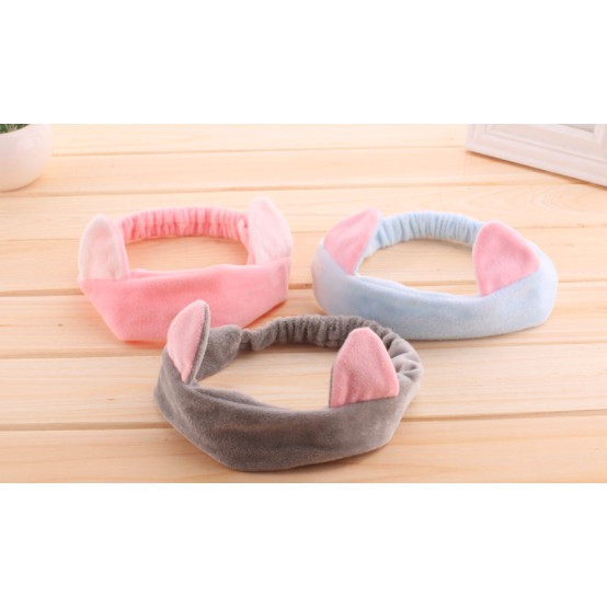 Karet Pembersih Muka / Korean cute hairband wash face makeup hair band hair accessories / kitty band