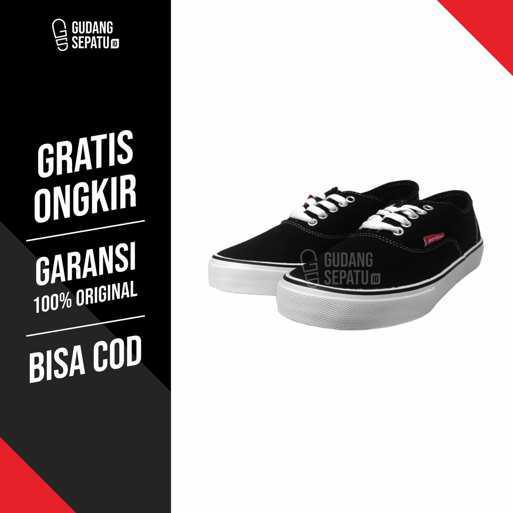  Ardiles  Boys Oldham  Sepatu  Sneakers Hitam Putih Shopee 