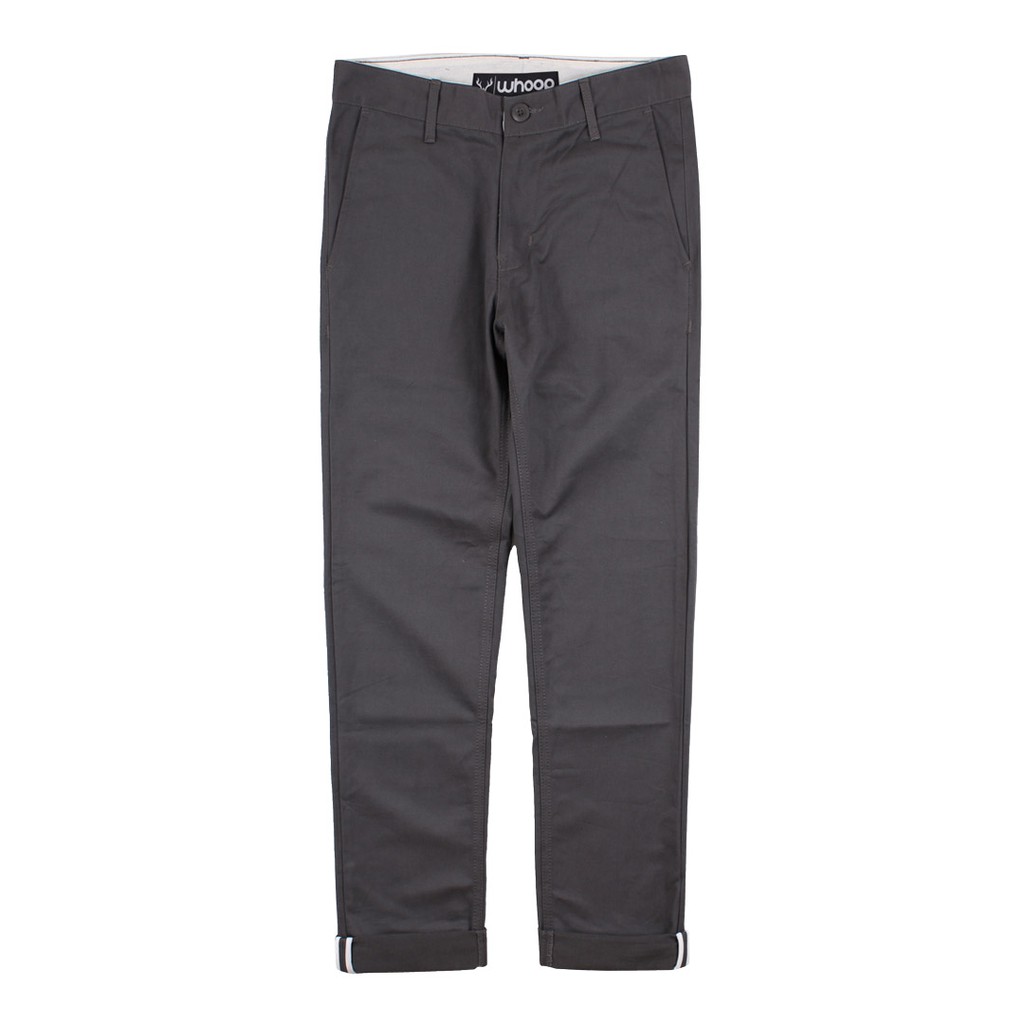 Whoopculture &quot;Muntjac&quot; Charcoal Chino