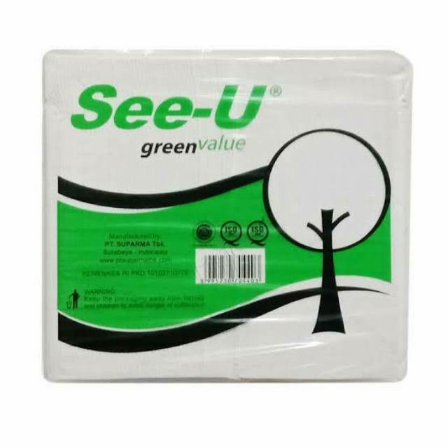 Tisu Tissue See-U See U Green Value 650 sheet 2ply Kiloan 650 gram Tisu Wajah