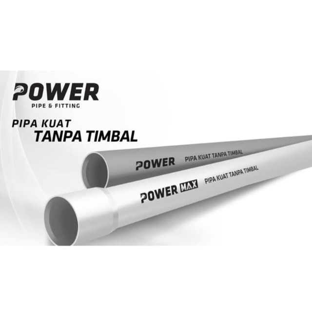 Jual PIPA PVC D 3 inch PUTIH POWER NON TIMBAL PER METER Indonesia